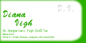 diana vigh business card